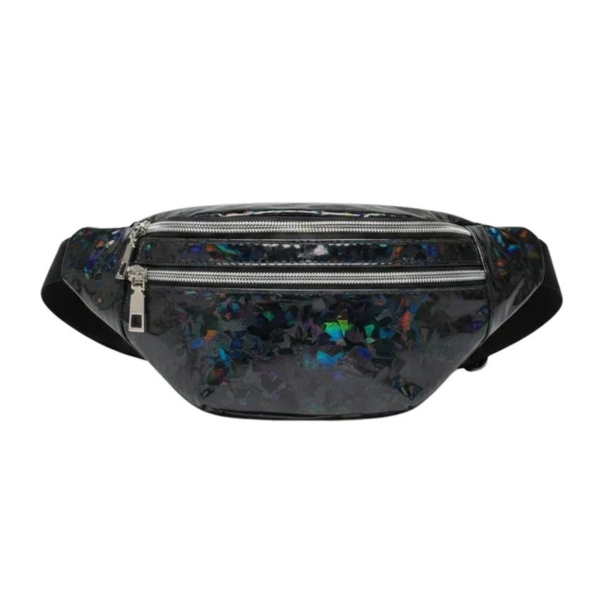 Holographic Techno Bauchtasche