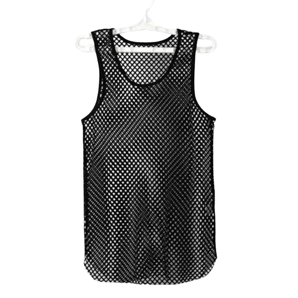 Rave-Mesh Tanktop – Ärmelloses Netzshirt für Festival-Looks