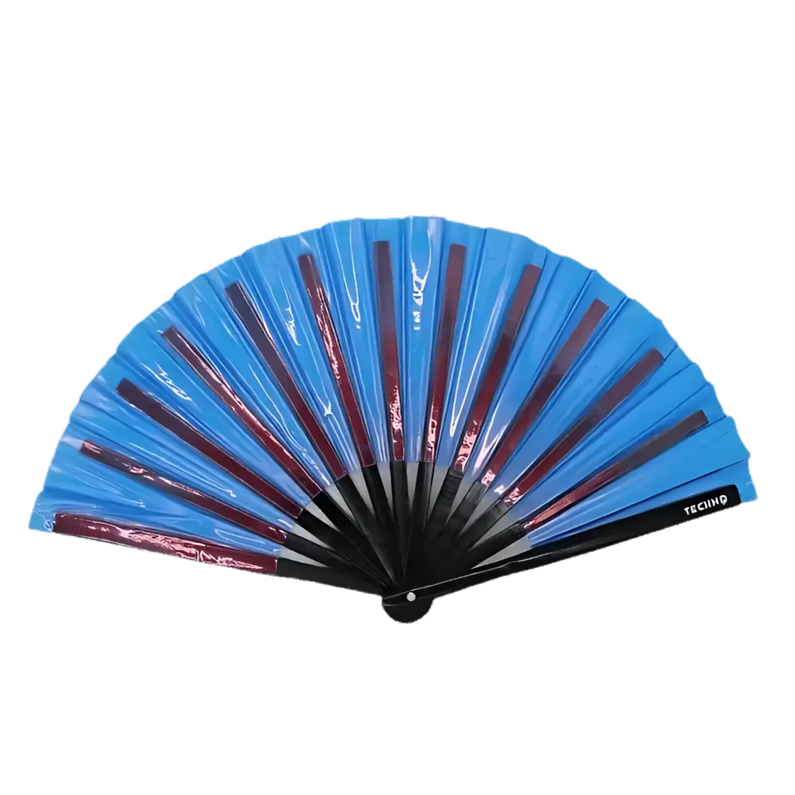 Blue Blaze – PVC XXL Rave Fächer
