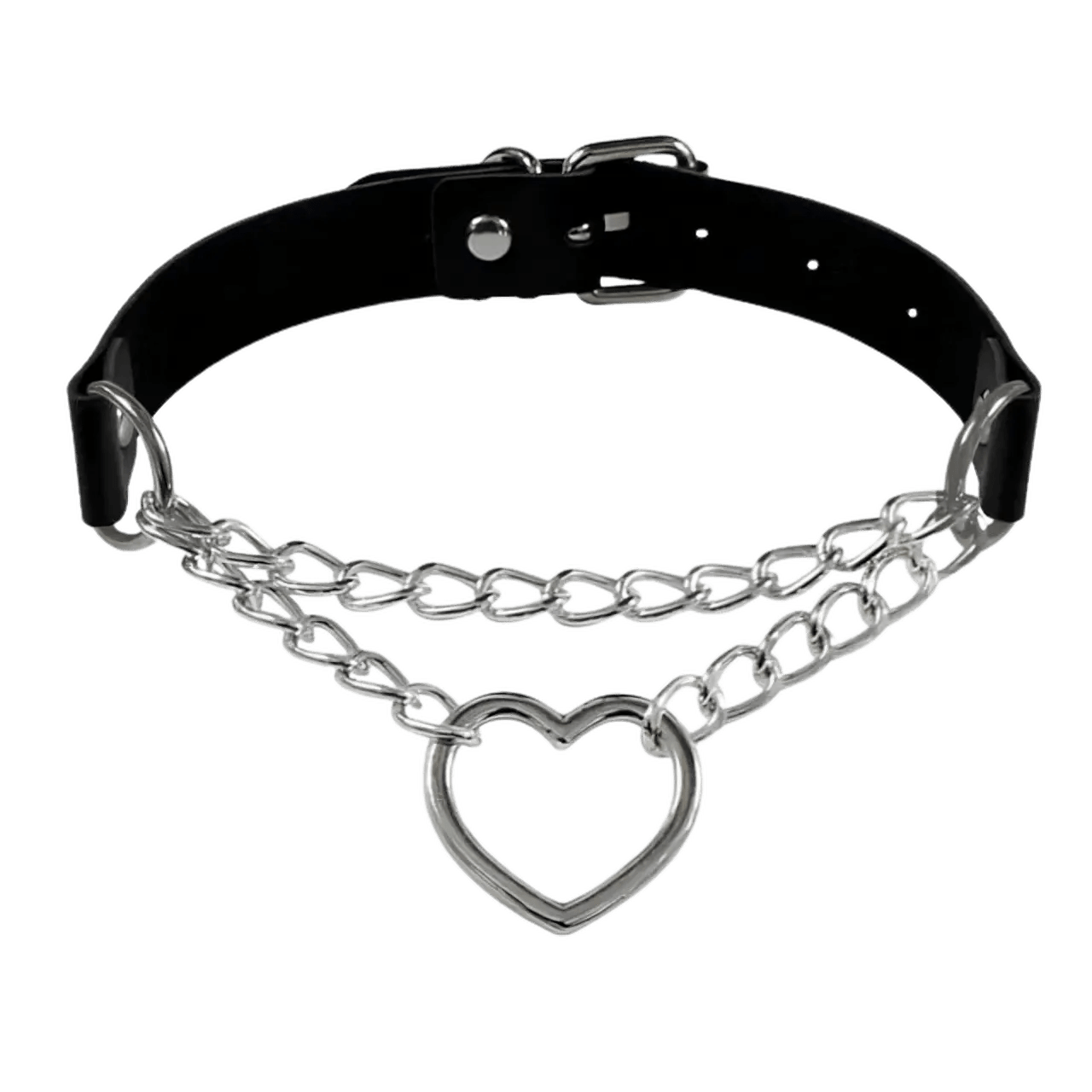 Love Beat Choker – Verstellbare Halskette mit Herz