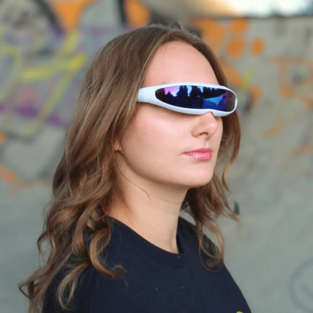 Neon Cyclone Techno Brille