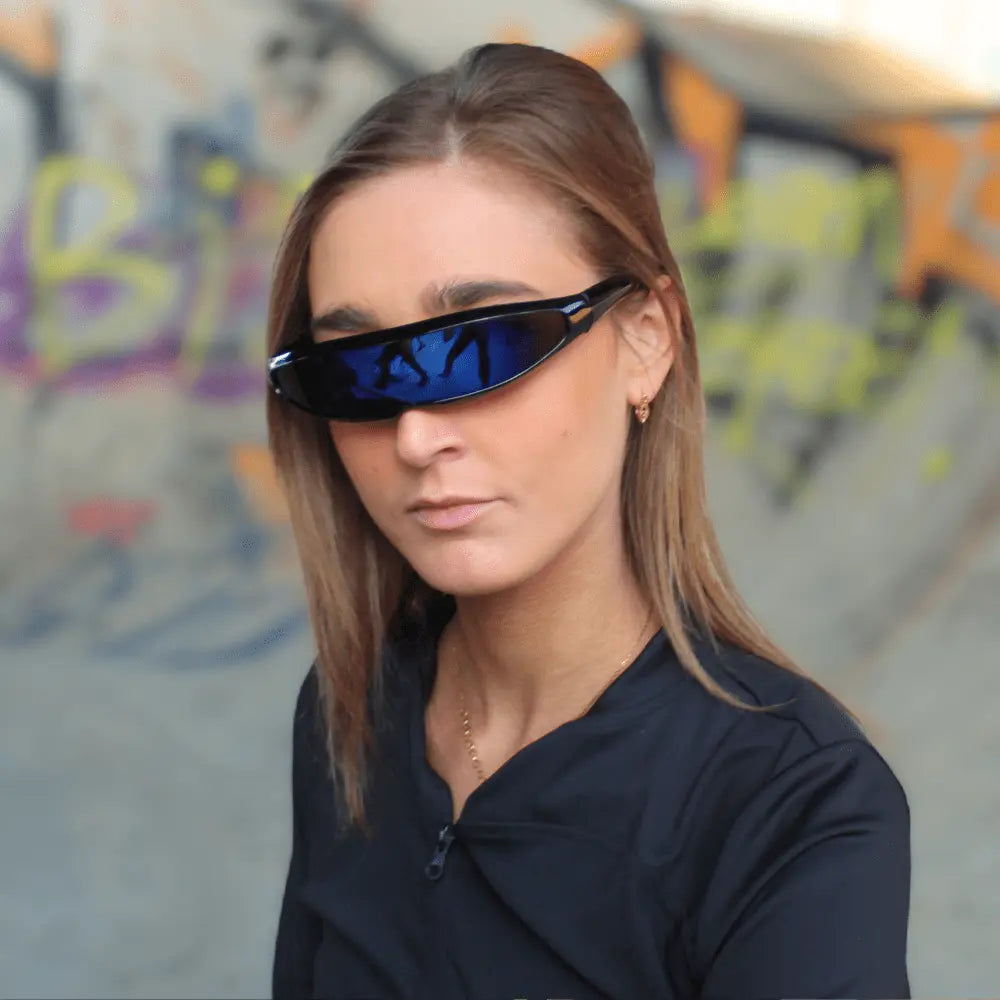 Neon Cyclone Techno Brille