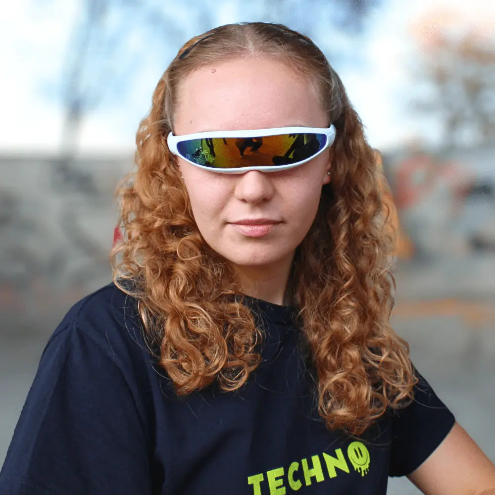 Neon Cyclone Techno Brille