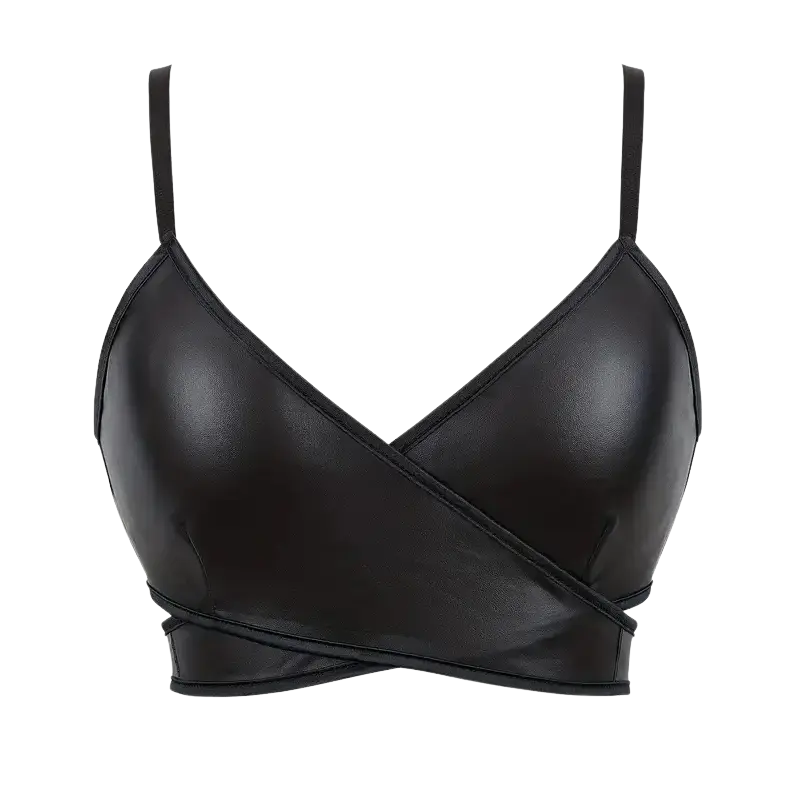 Nightcore Leder Wrap Bralette