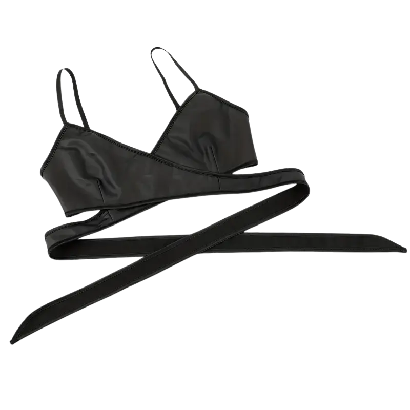 Nightcore Leder Wrap Bralette