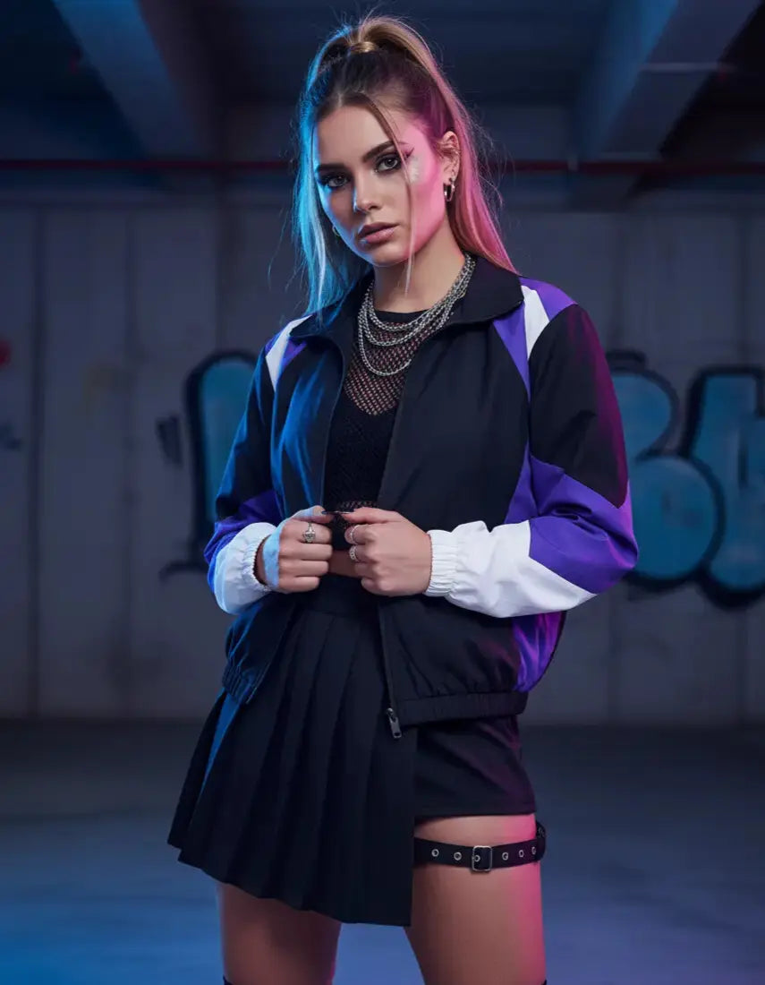 Techno Track Windbreaker #farbe_purple_pulse