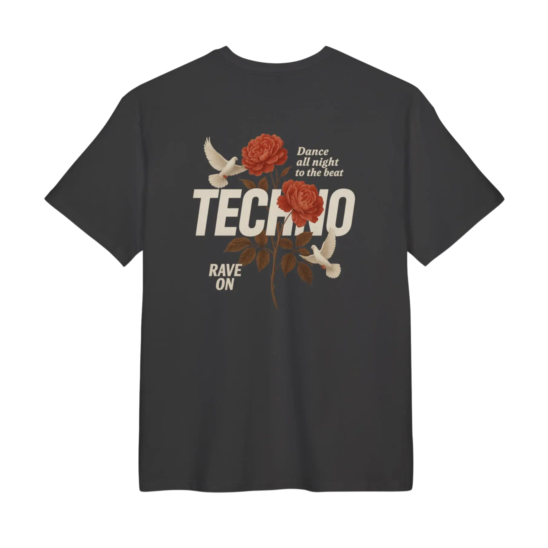 Techno Rose Rave Oversize Shirt