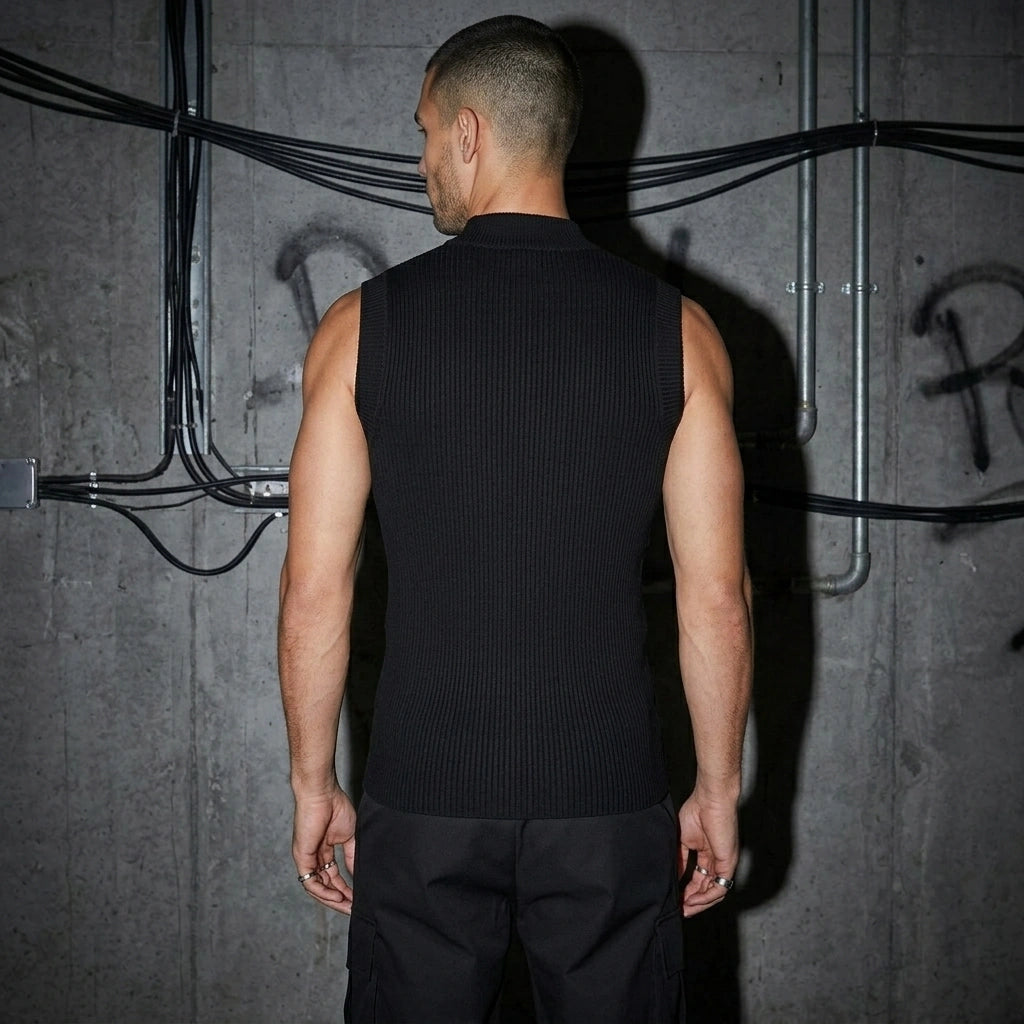 Ribbed Club Tanktop - Rückansicht | Techno Essentials