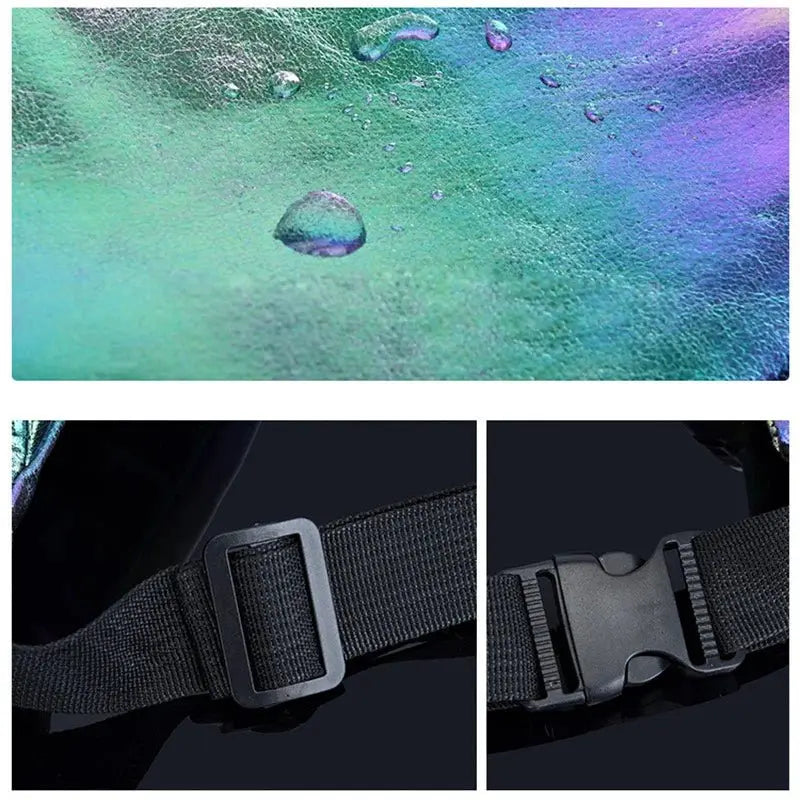 Holografische Techno Festival Bauchtasche