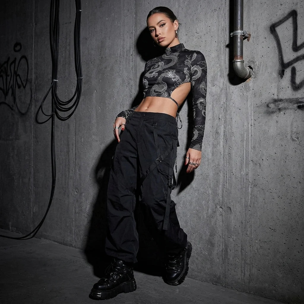 Dragon Night Backless Longsleeve