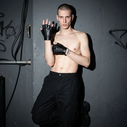 Techno Rave Fingerless Gloves