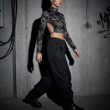 Dragon Night Backless Longsleeve