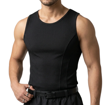 Sleek Groove Tanktop Schwarz