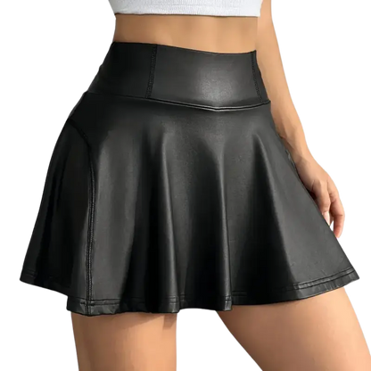 Night Rebel Leder Minirock