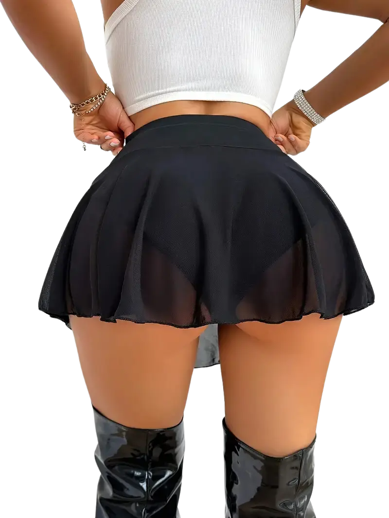 Vibe Veil Mesh Minirock