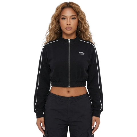 Midnight Pulse Crop Jacke für Raves