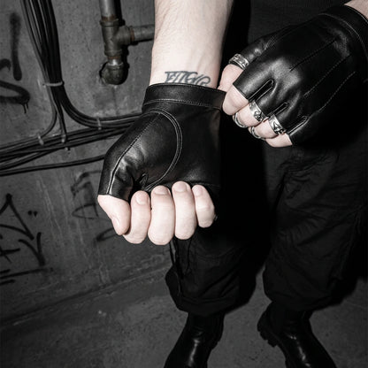 Techno Rave Fingerless Gloves