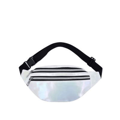 Holografische Bauchtasche Bright Holo, Vorderansicht