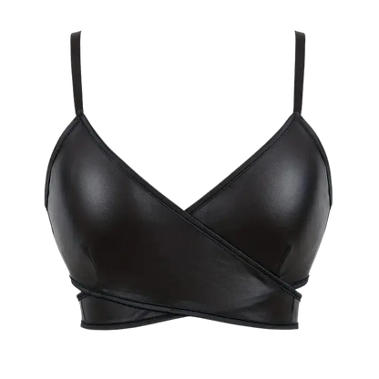 Nightcore Leder Wrap Bralette