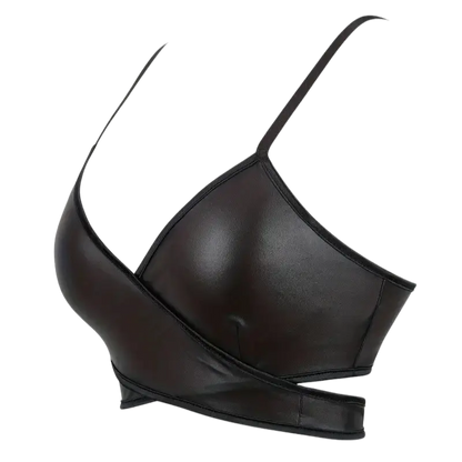 Nightcore Leder Wrap Bralette