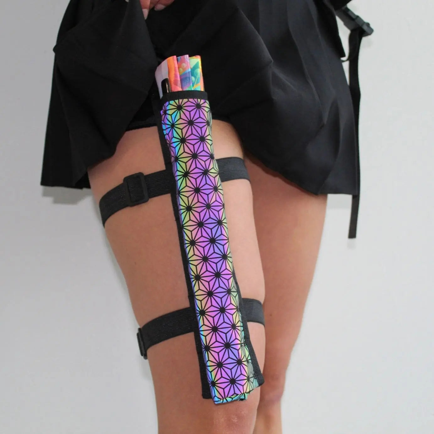 Rave Glow Reflektive Fächerhalterung