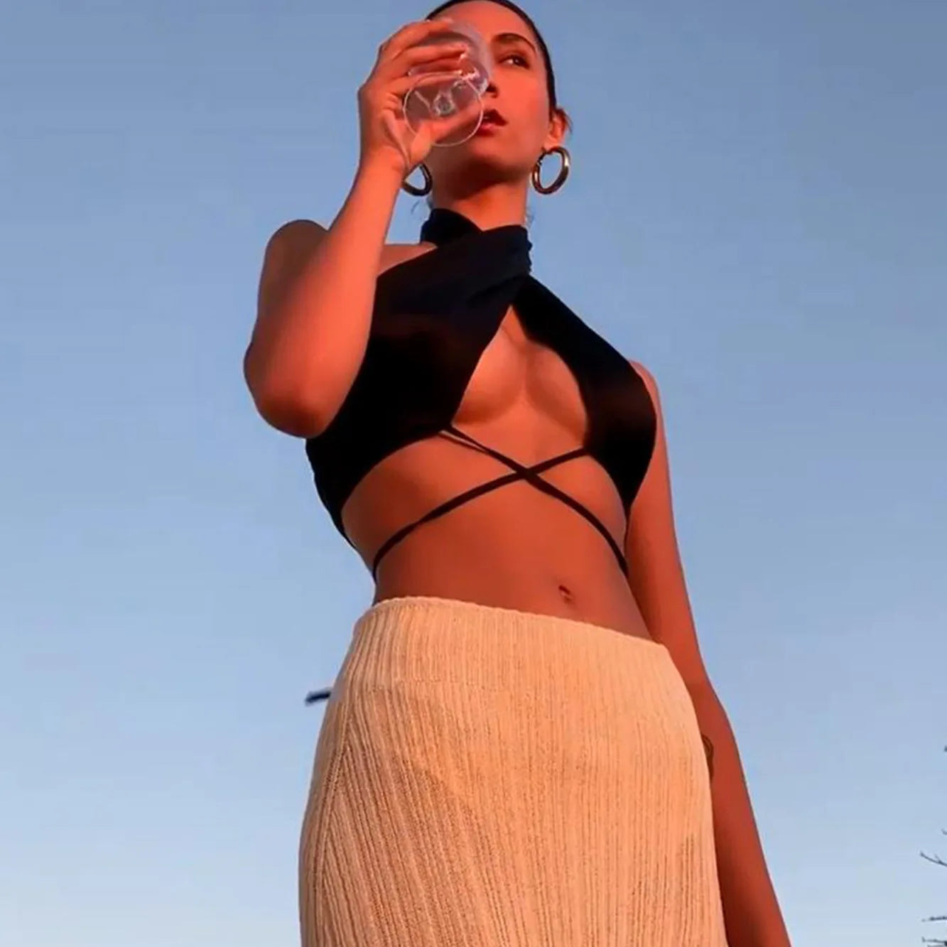 Criss Cross Wrap Top