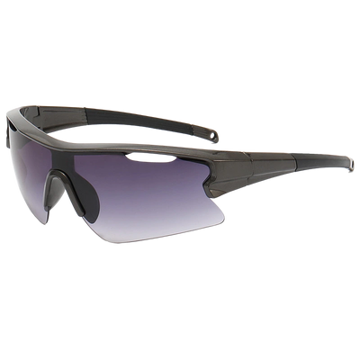 Schwarze Shadow Vision Sportbrille mit getönter Scheibe, Seitenansicht