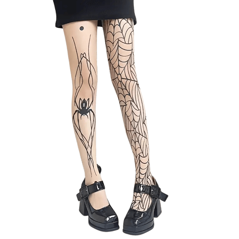 Spinnennetz Strumpfhosen