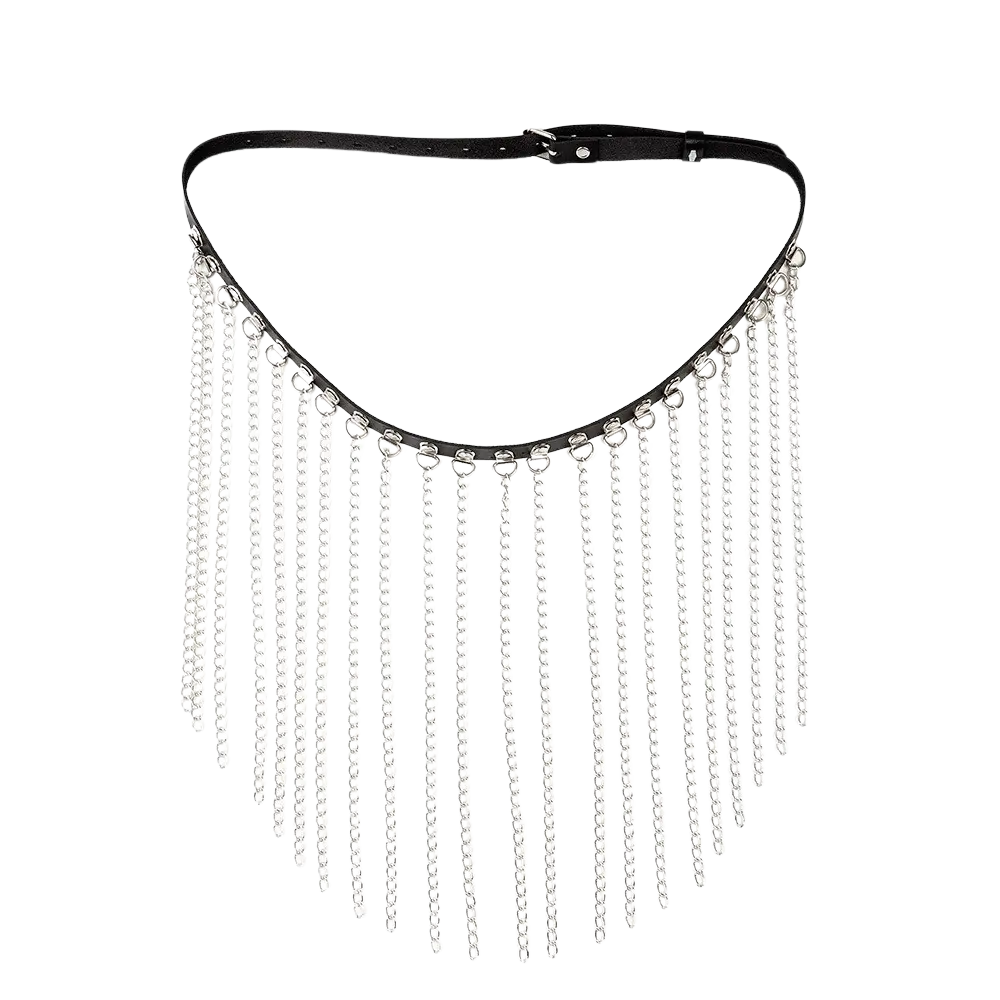 Techno Fringe Belt – Ketten-Hüftgürtel für Festival-Style