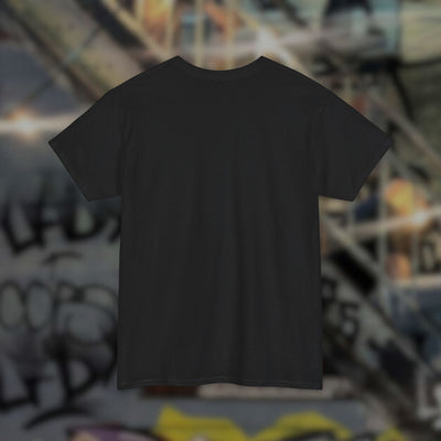Schwarzes Tribal Techno Vibes T-Shirt ohne Rückenprint, Rückansicht