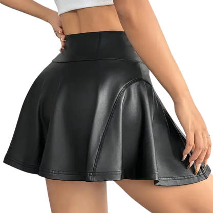 Night Rebel Leder Minirock