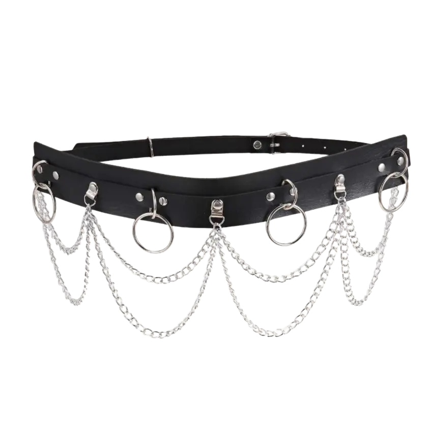 Techno Chain Belt – Vielseitiger Ketten-Gürtel für Raves und Festivals - Techno Essentials