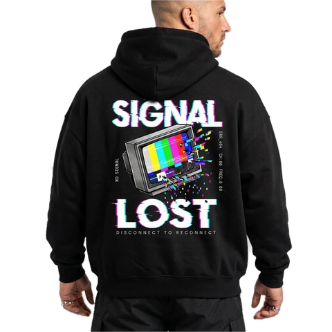 Signal Lost Oversize Hoodie