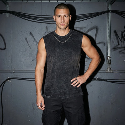 Rogue Chain Tanktop - Frontansicht | Techno Essentials