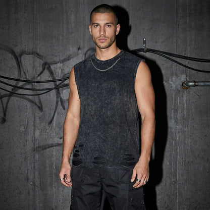 Rogue Chain Tanktop - Dreiviertel-Ansicht | Techno Essentials