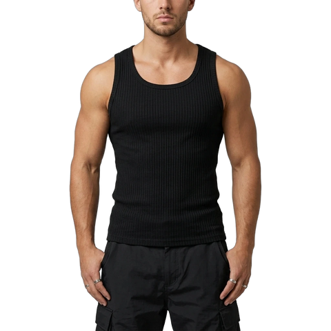 Schwarzes Tanktop für Herren