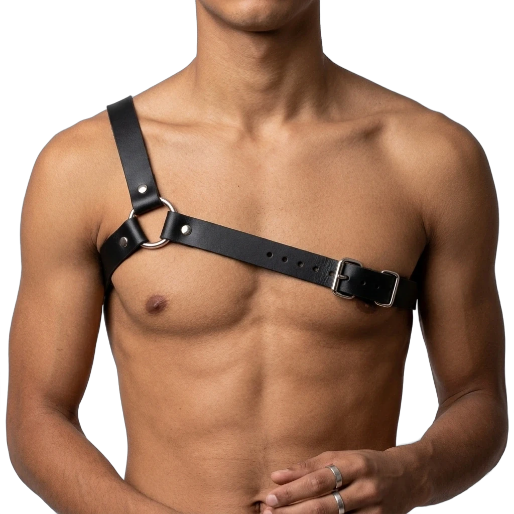Techno Single Strap Männer-Harness - Produkt-Nahaufnahme | Techno Essentials