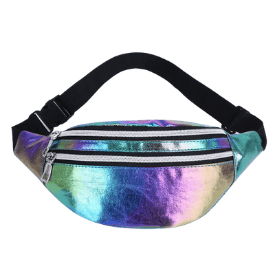 Holografische Bauchtasche Rainbow Holo, Vorderansicht